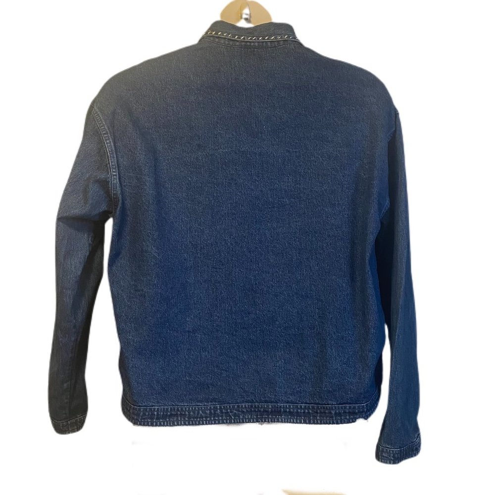 Sara Studio Plus Denim Patchwork And Embroidery J… - image 6